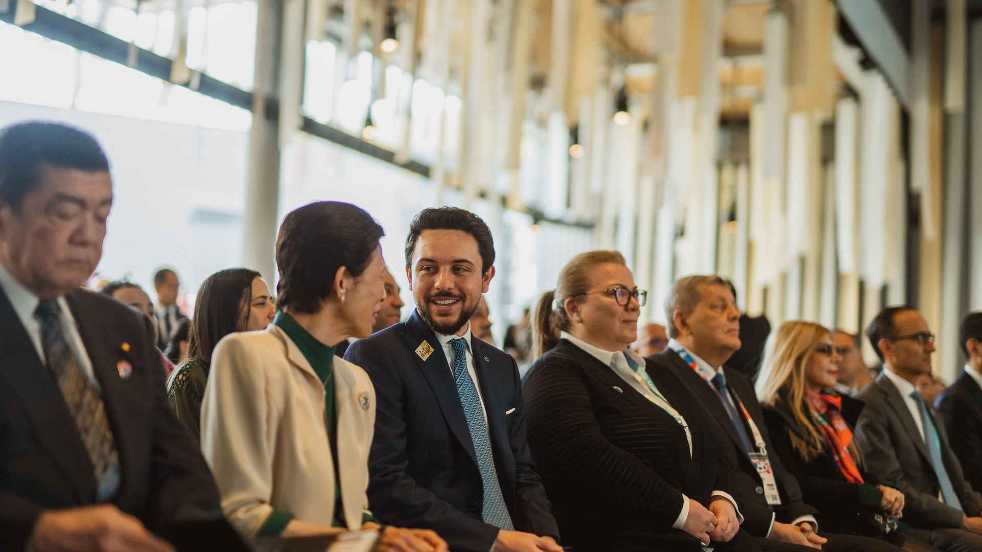 Hussein de Jordania durante su visita a Japón para representar a su país y a la Corte Real Hachemita en la Expo de Osaka 2025, un evento global