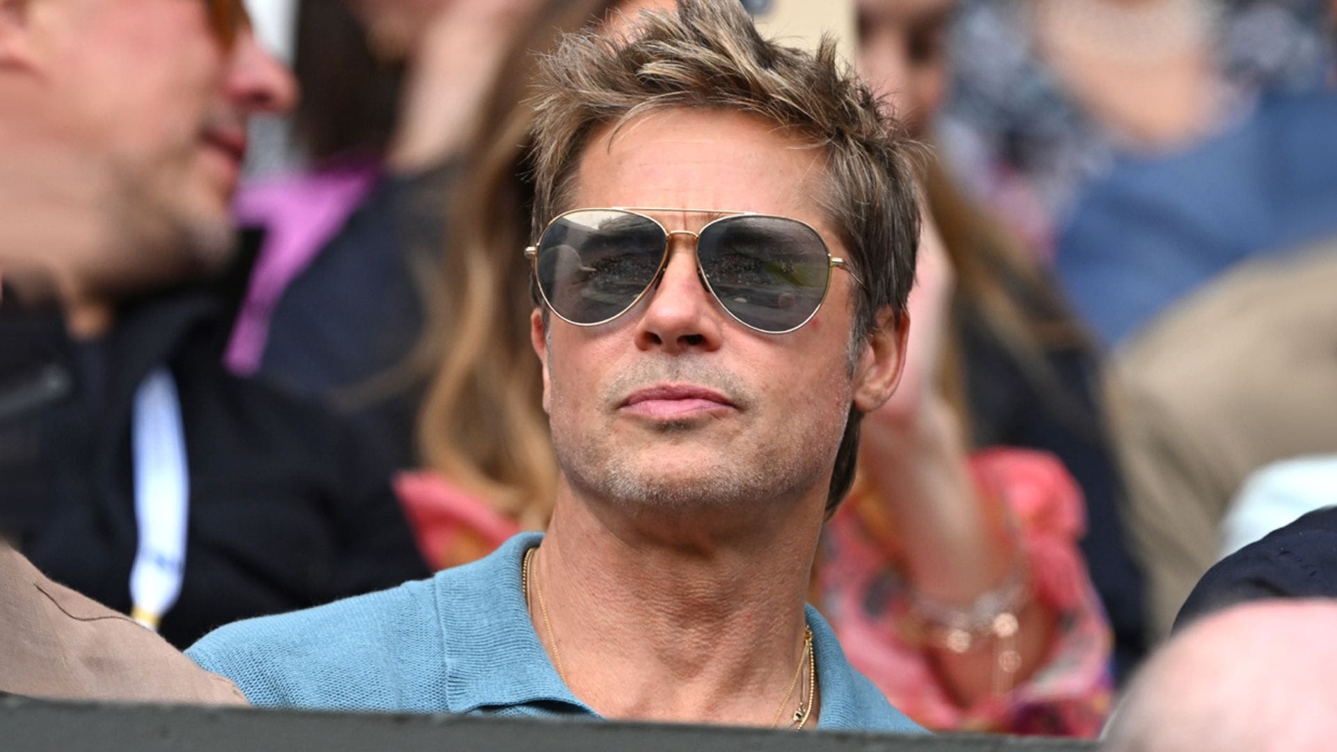 Las fotos de Brad Pitt en Wimbledon que han dado la vuelta al mundo