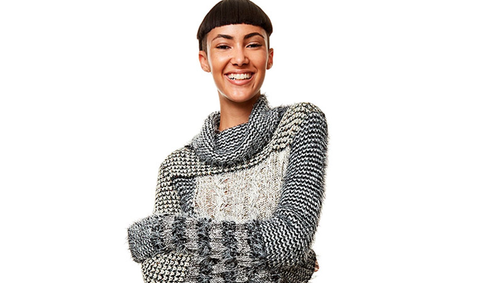 Jerséis con divertidas mezclas de texturas y acabados con el inconfundible sello de Desigual