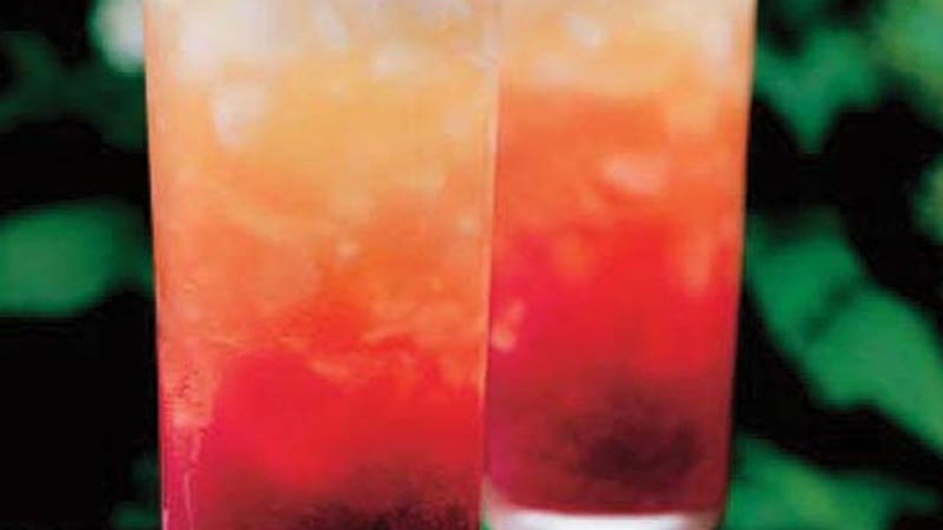 Refresco granizado de manzana y cerezas
