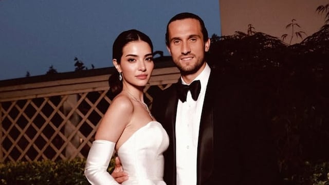 Melisa Aslı Pamuk ('Kara Sevda') celebra su primer aniversario con Yusuf Yazıcı con fotos inéditas de su boda