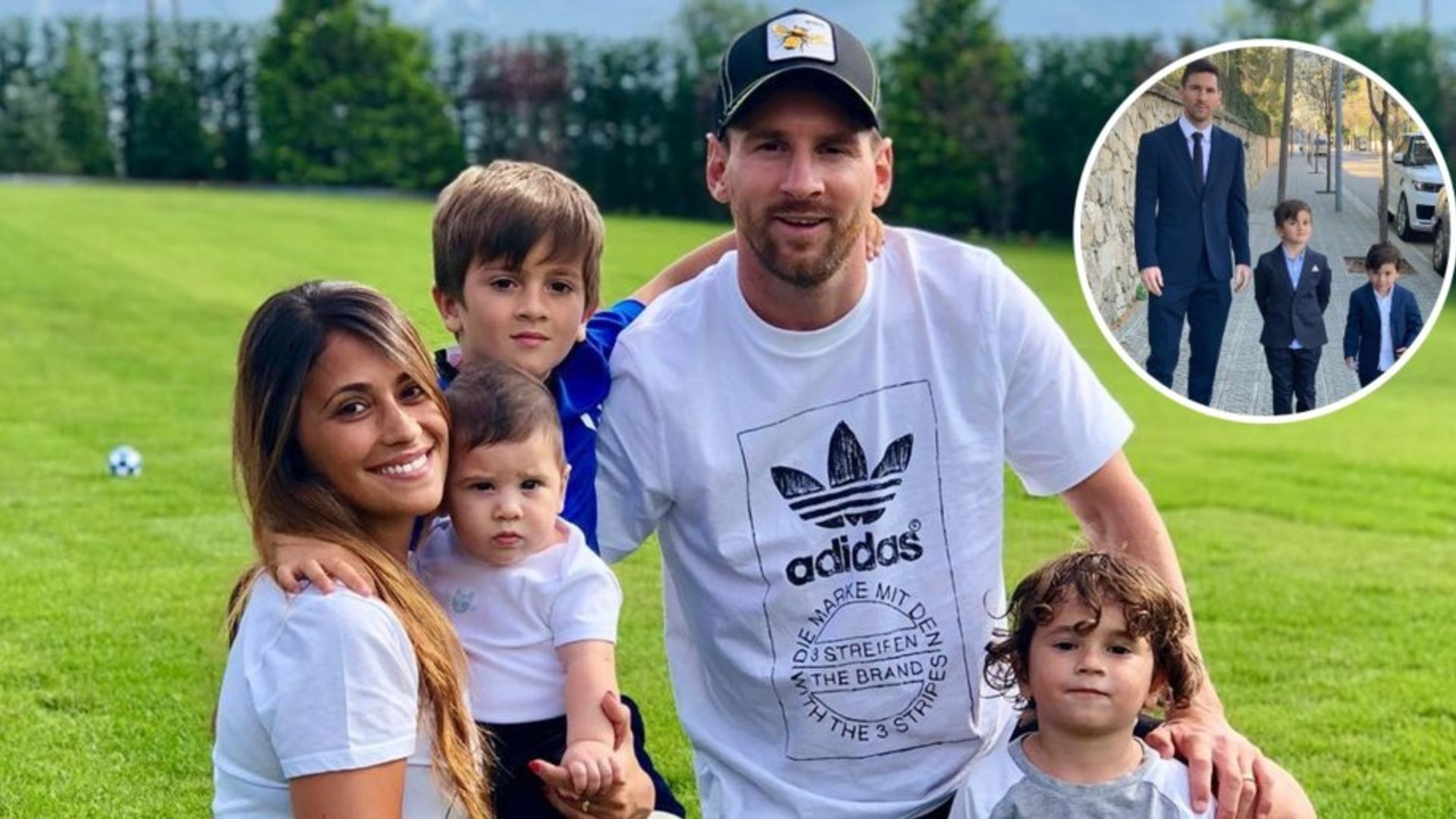 ¡Son igualitos! Leo Messi y la foto junto a sus hijos que demuestra que comparten estilo