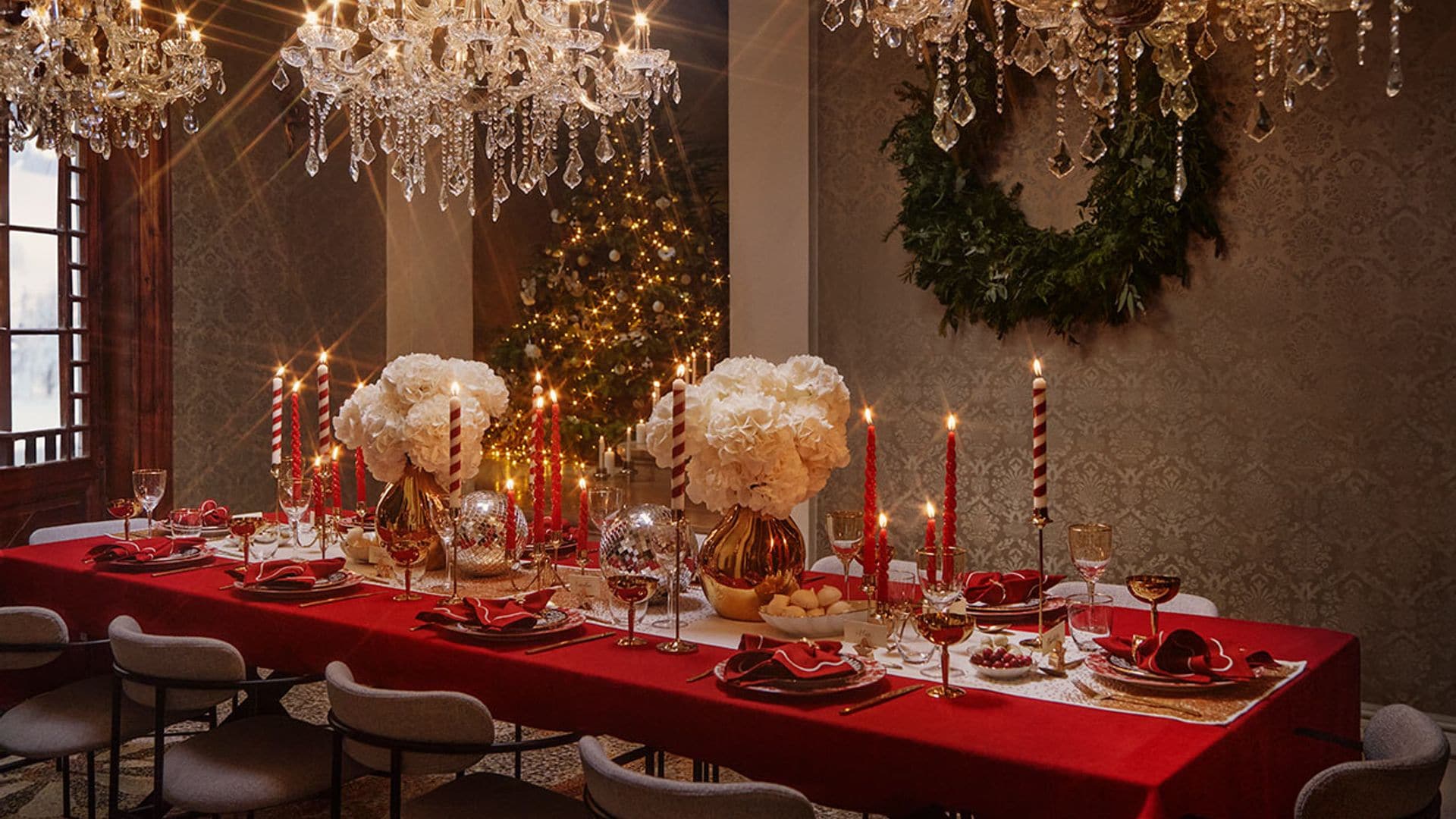 Ideas glamourosas para poner la mesa en las fechas señaladas de esta Navidad