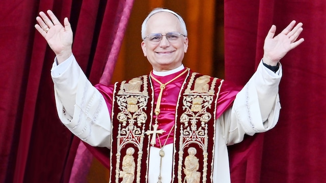 Newly elected Pope Leo XIV, Cardinal Robert Francis Prevost from the USA -Vatican City, Rome, Italy - 08 May 2025