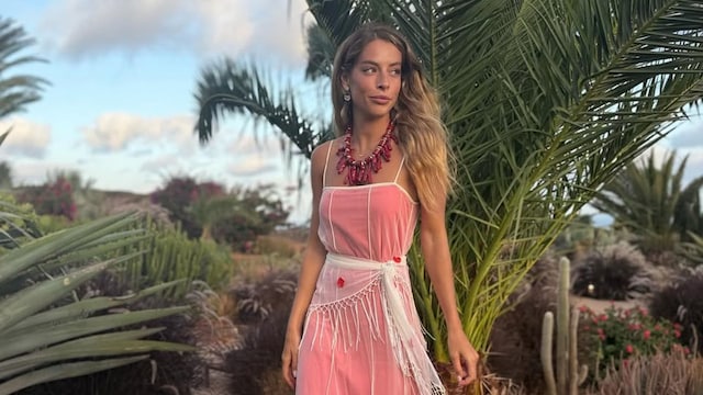 Belén Écija en una boda en Lanzarote
