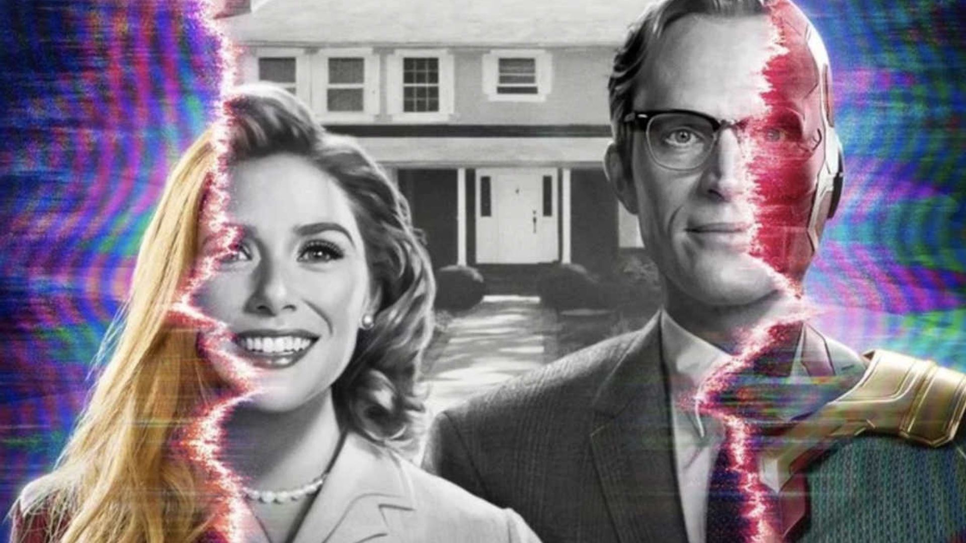 Elizabeth Olsen y Paul Bettany viven su fantasía 'vintage' en 'Bruja Escarlata y Visión'