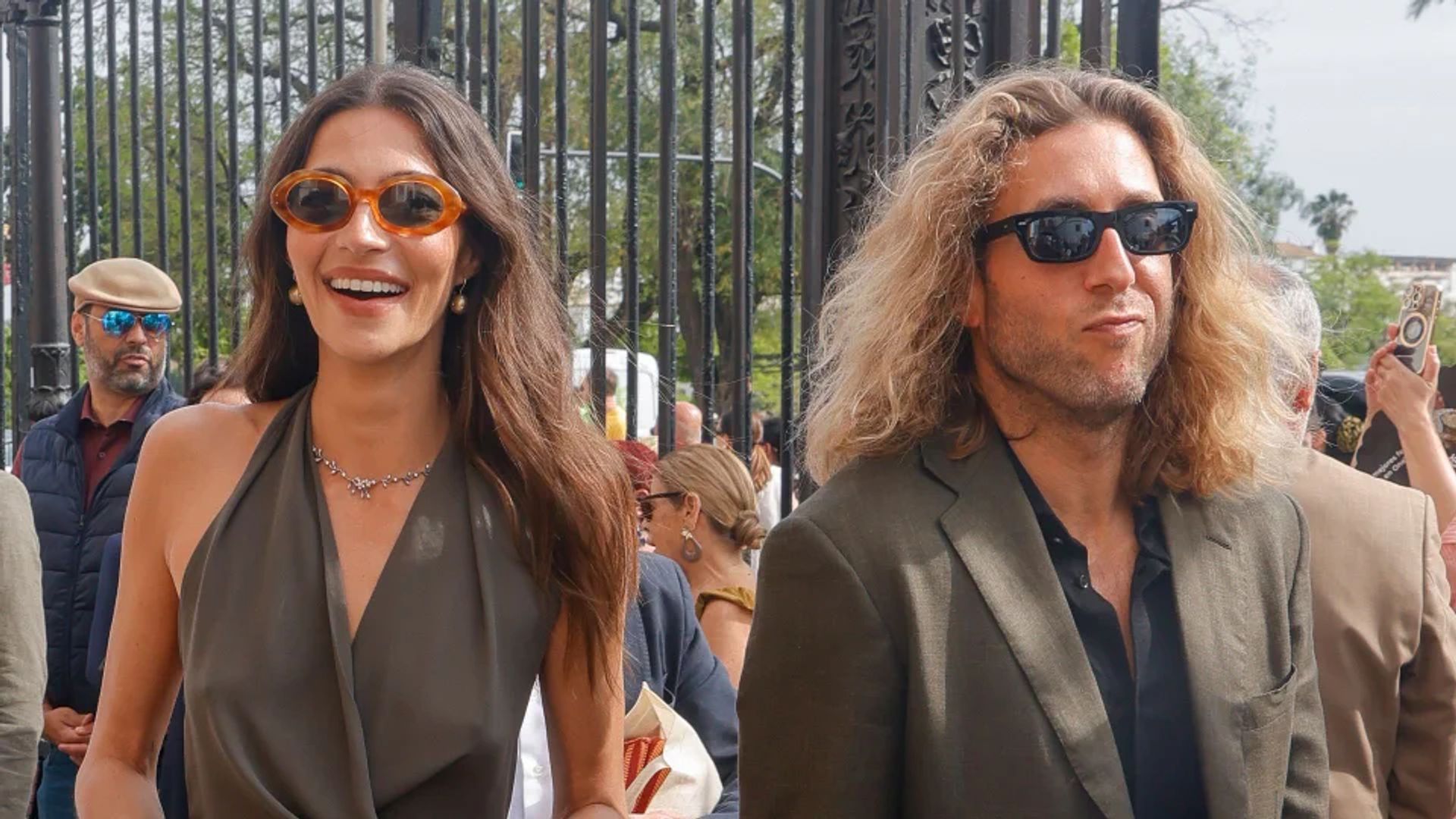 Rocío Crusset y Charlie Schein durante la Feria de Abril