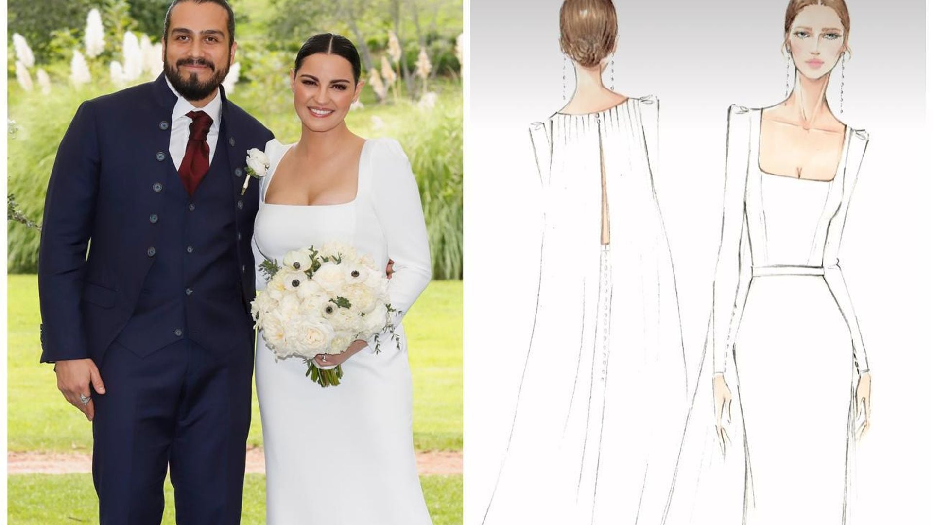 Así fueron los cuatro vestidos que Maite Perroni lució en su boda