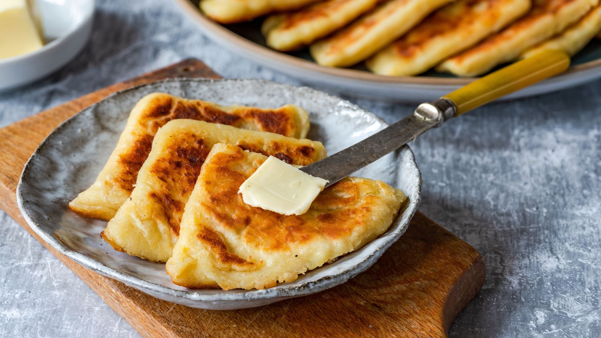 Tattie Scones, tortitas de patata típicas de Escocia. 