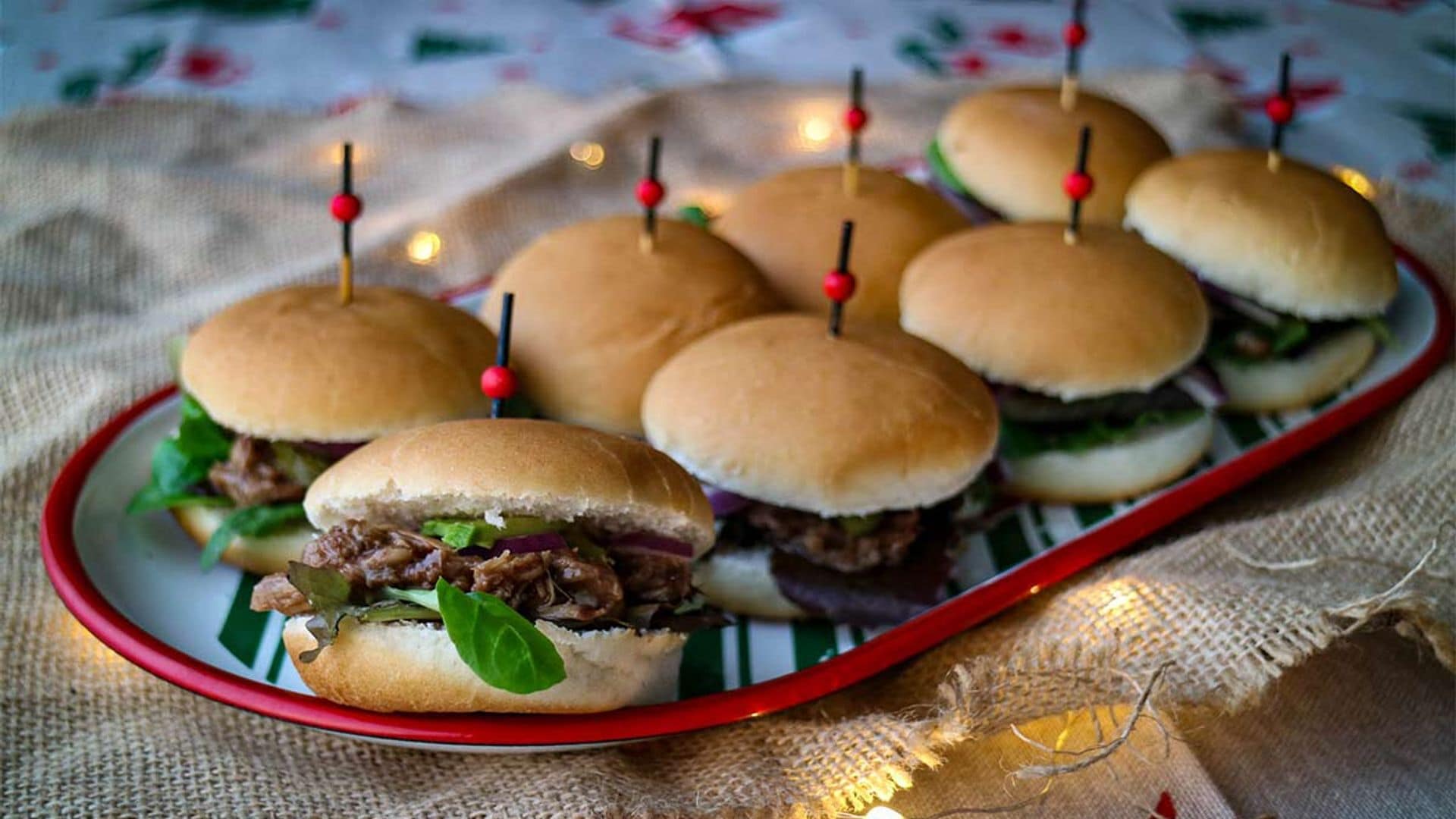 Mini bocatas de 'pulled' de cordero