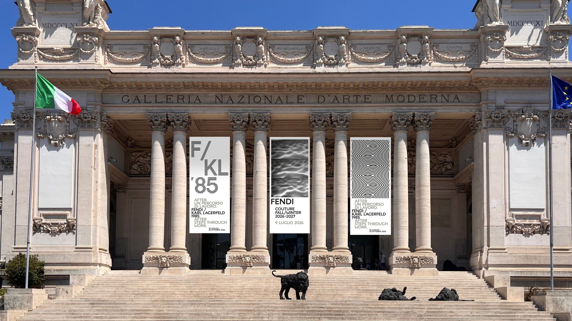 El desfile se llevará a cabo en la Galleria Nazionale d’Arte Moderna e Contemporanea de Roma.