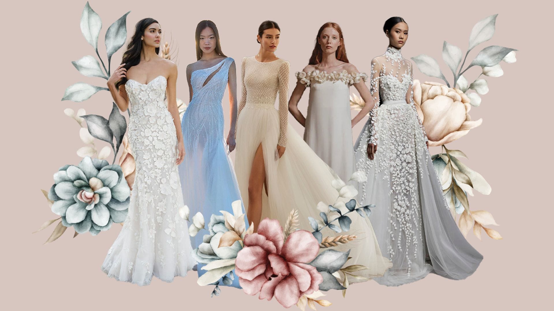 Estas son las tendencias que más veremos en los vestidos de novia