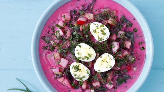 sopa remolacha kefir