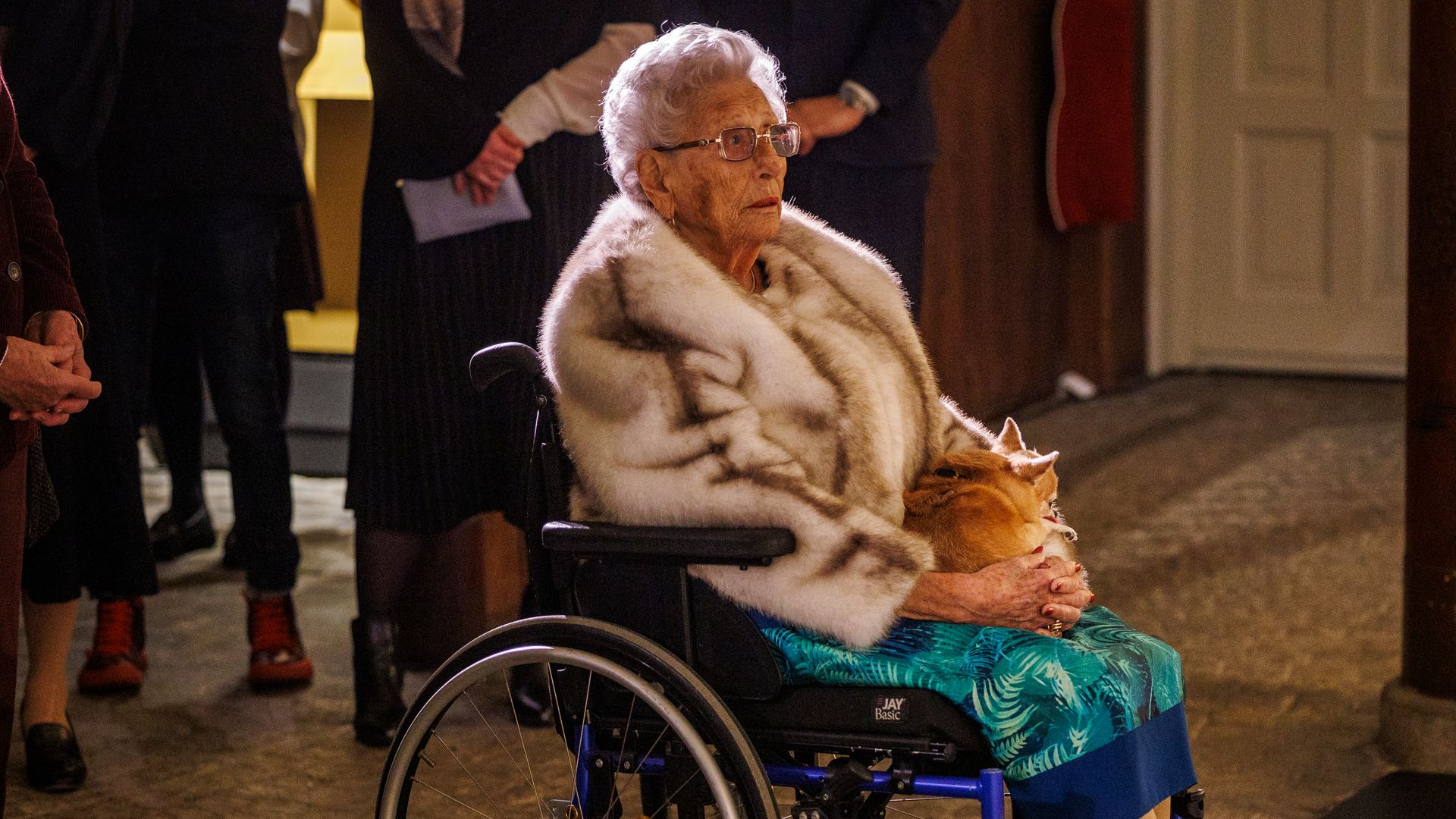 La princesa Astrid en silla de ruedas, en 2025