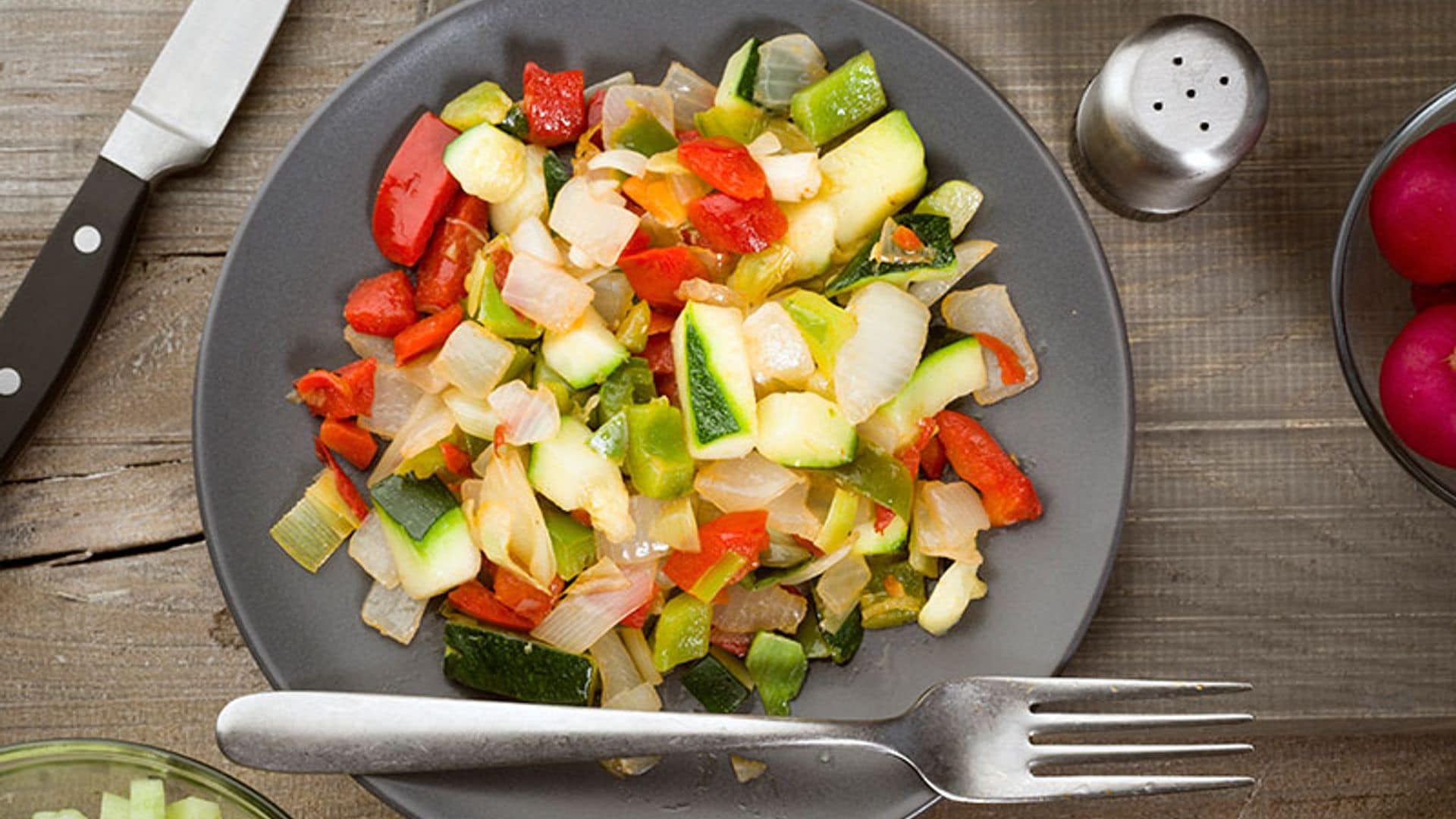 Ensalada templada de calabacín con tomillo