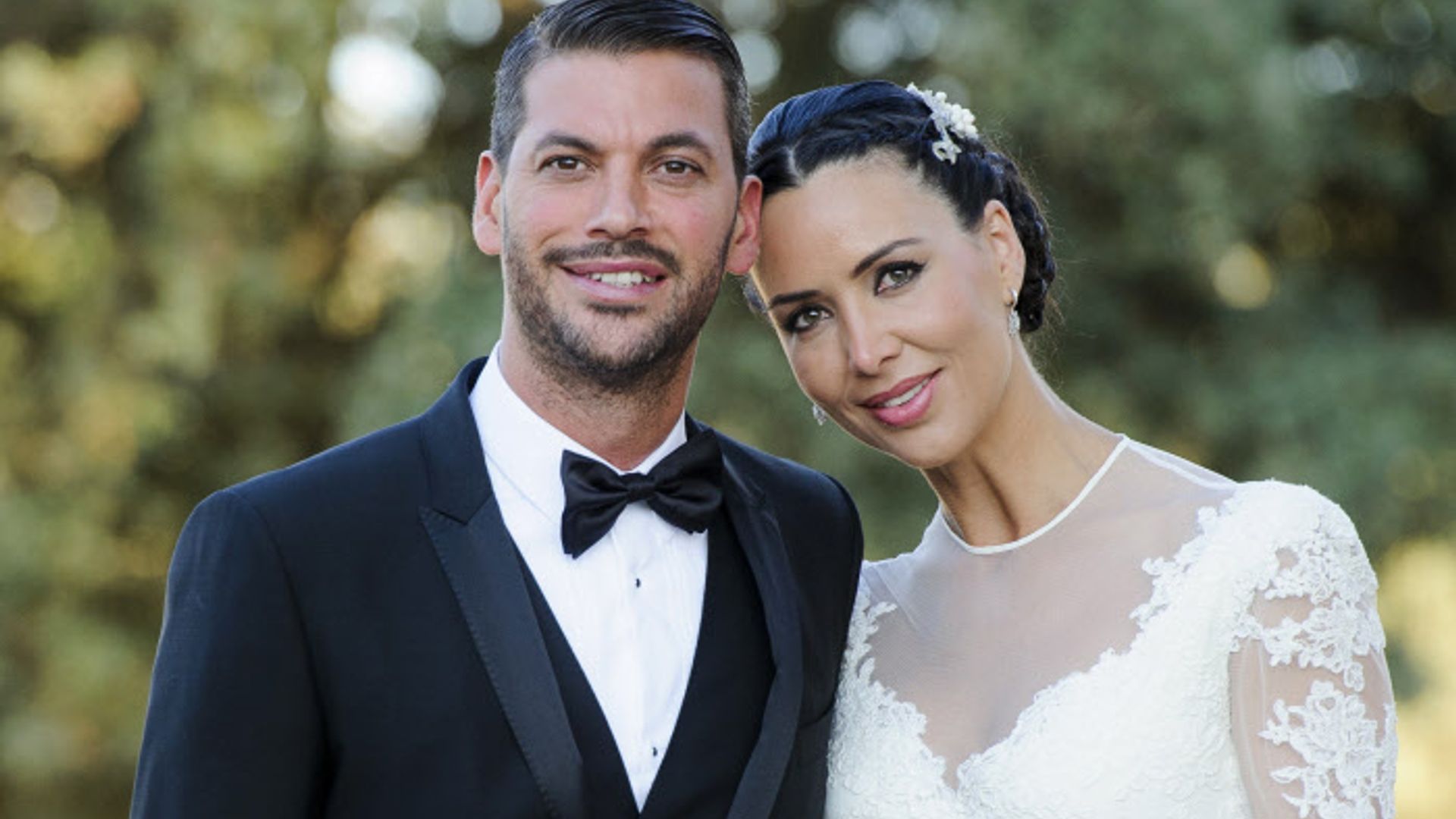 Vania Millán y René Ramos, el día de su boda