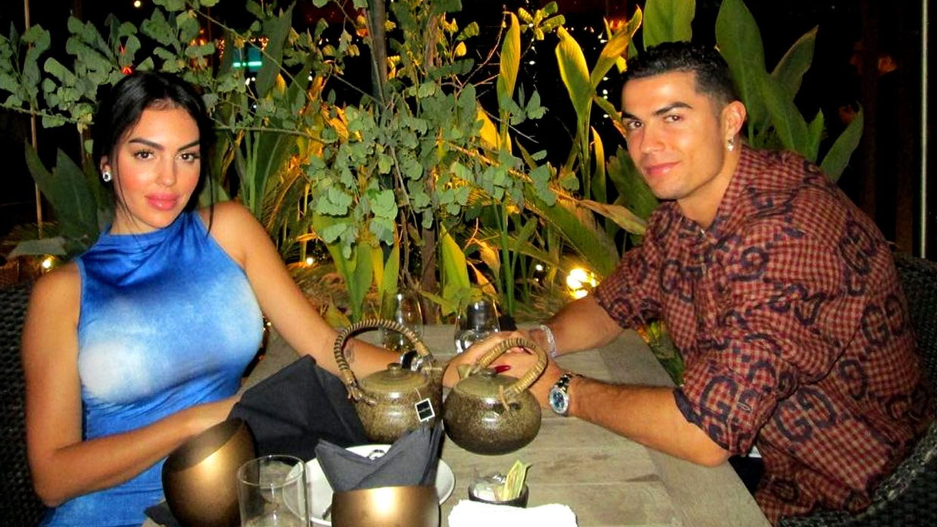 Georgina Rodríguez y Cristiano Ronaldo presumen de carísimas joyas en una de sus cenas más románticas