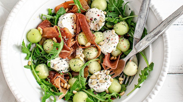 Ensalada de melón con jamón