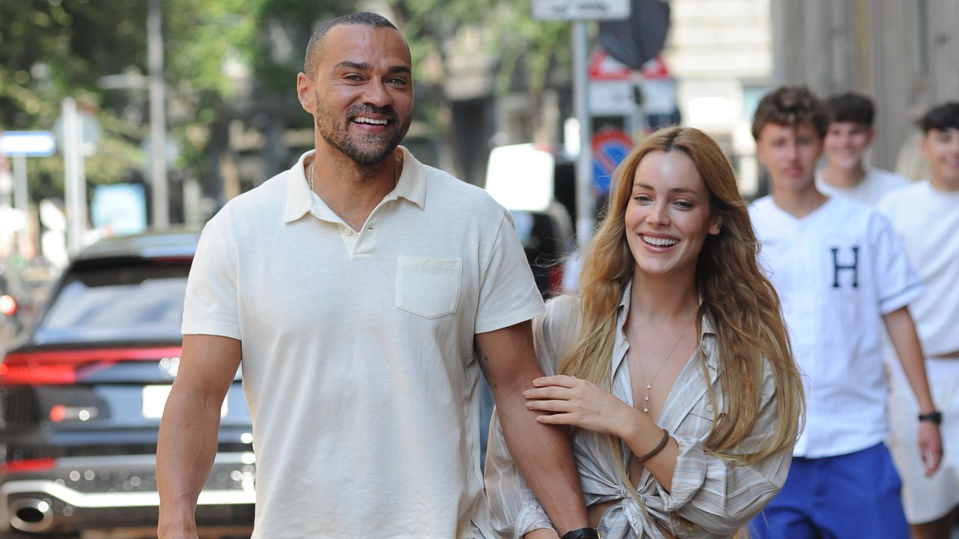 Alejandra Onieva y Jesse Williams en Milán el pasado septiembre