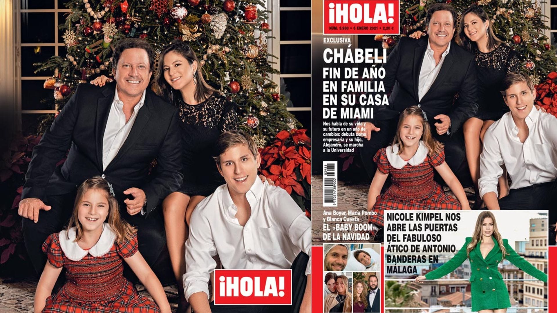 Exclusiva en ¡HOLA!: Chábeli, fin de año en familia en su casa de Miami