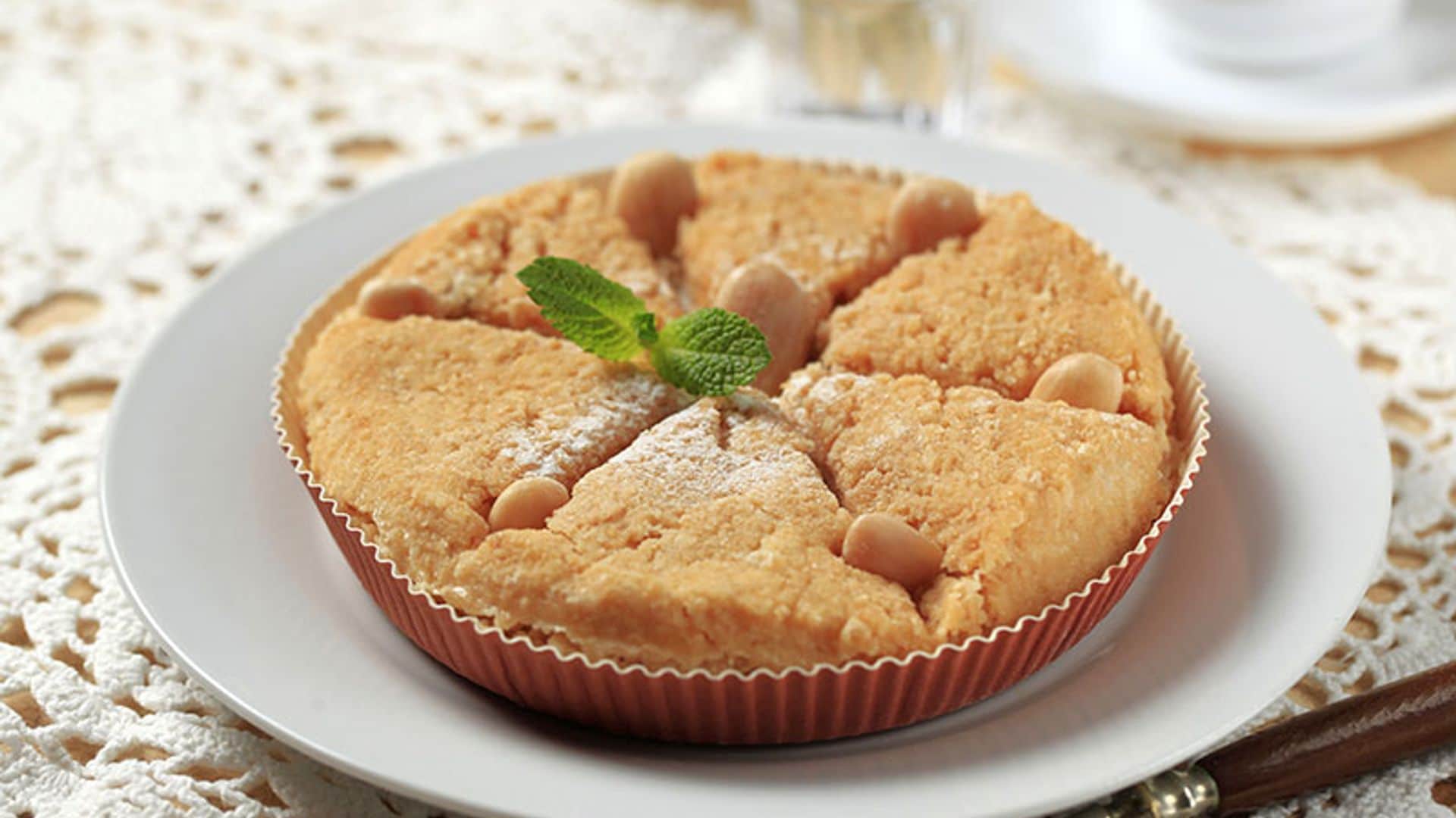 Tarta de almendras y anacardos