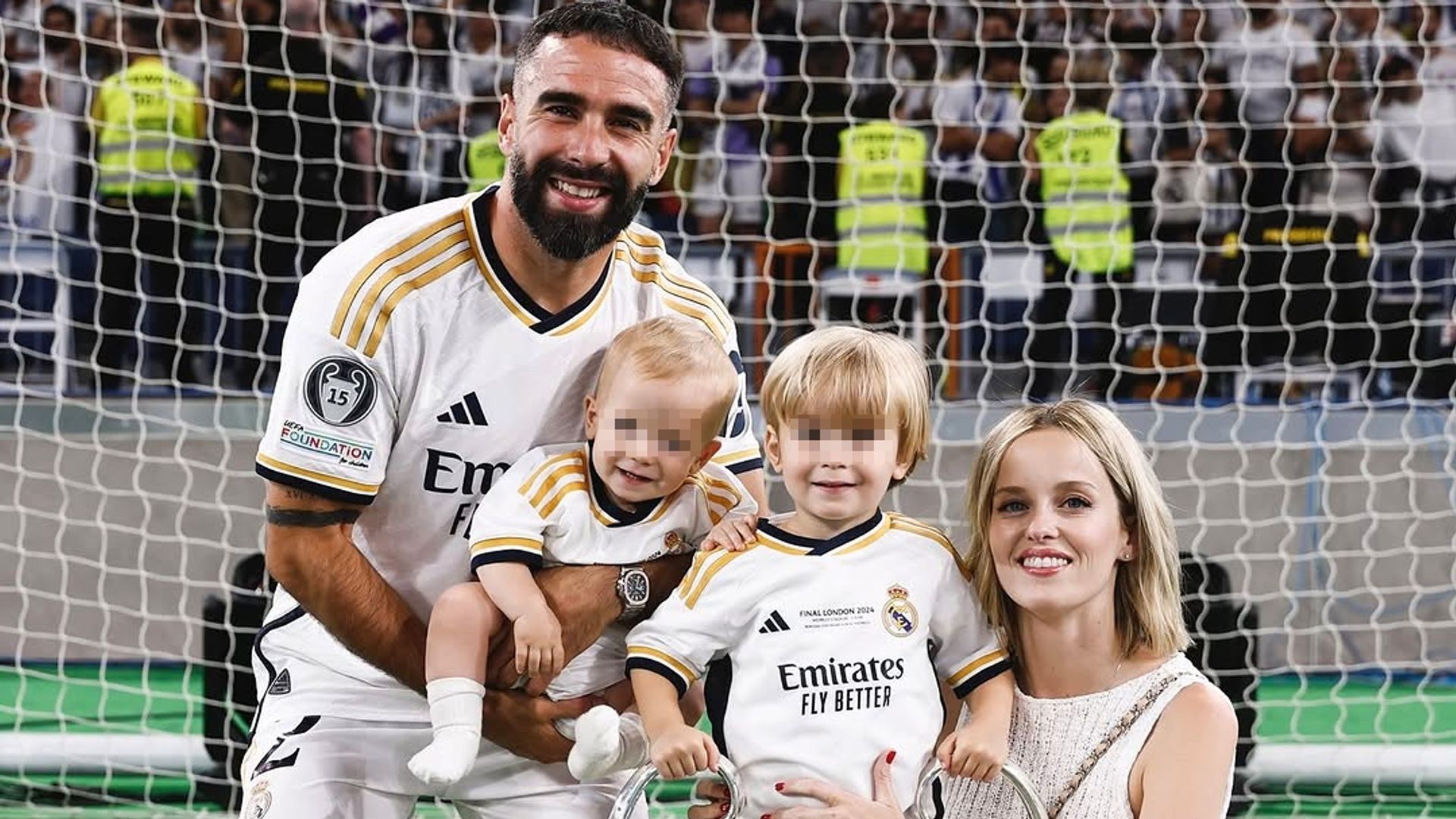 Dani Carvajal y su familia
