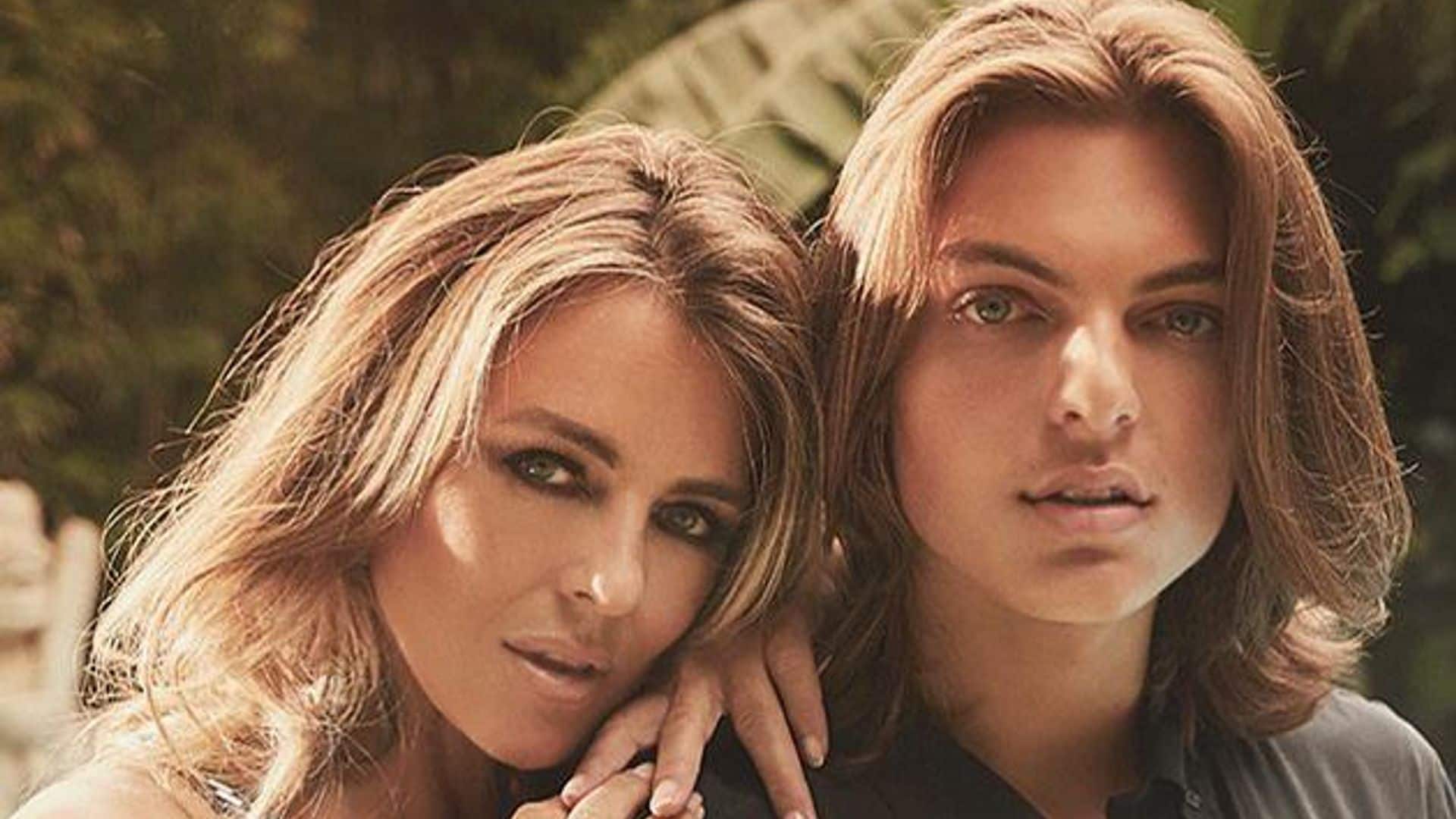 elizabeth hurley y su hijo