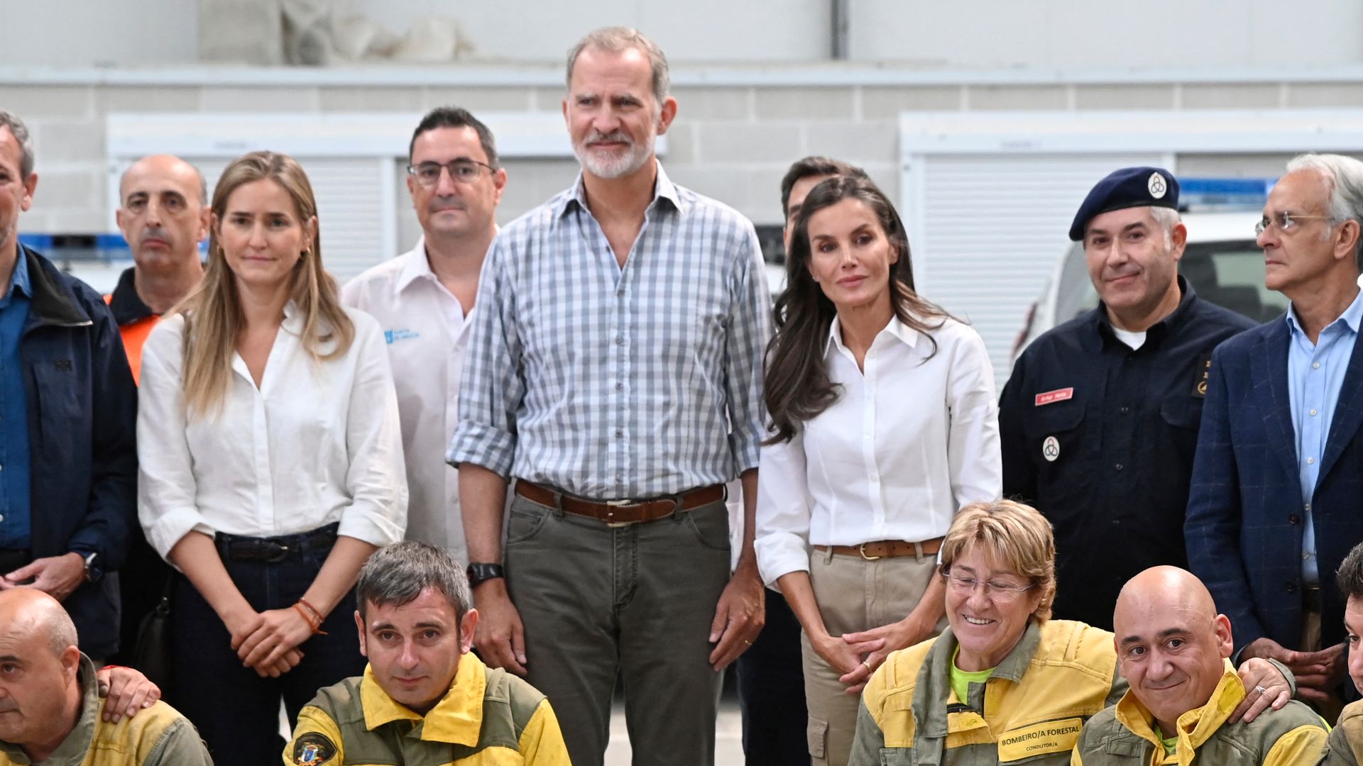 Las palabras de la Reina los bomberos en los incendios de Ourense