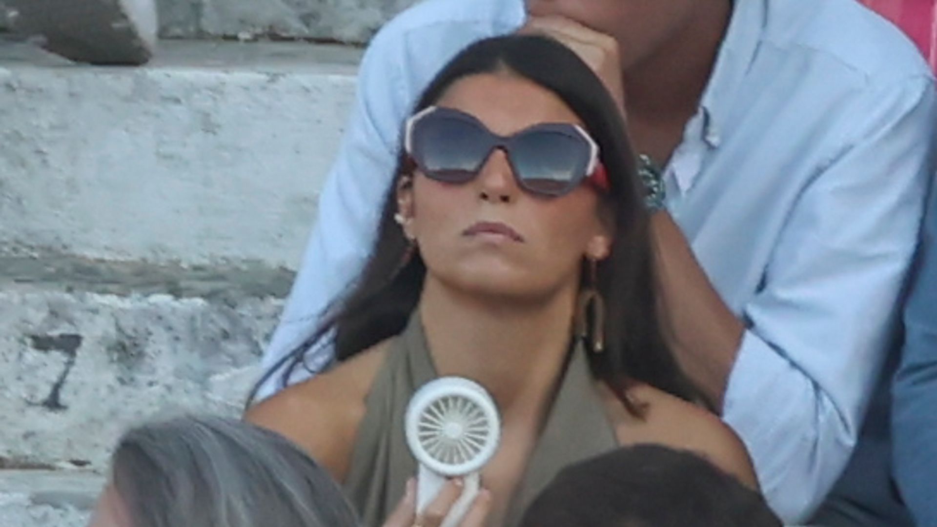 Tana Rivera viendo torear a Roca Rey en El Puerto de Santa María, Cádiz, el 2 de agosto de 2026