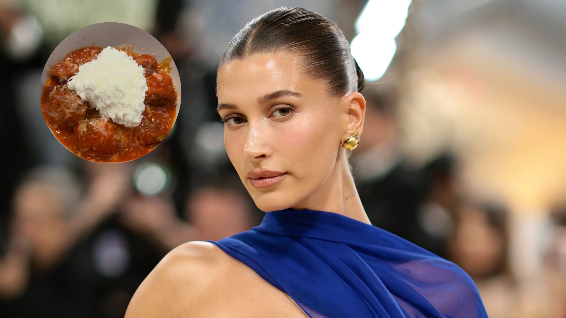 Hailey Bieber albondigas