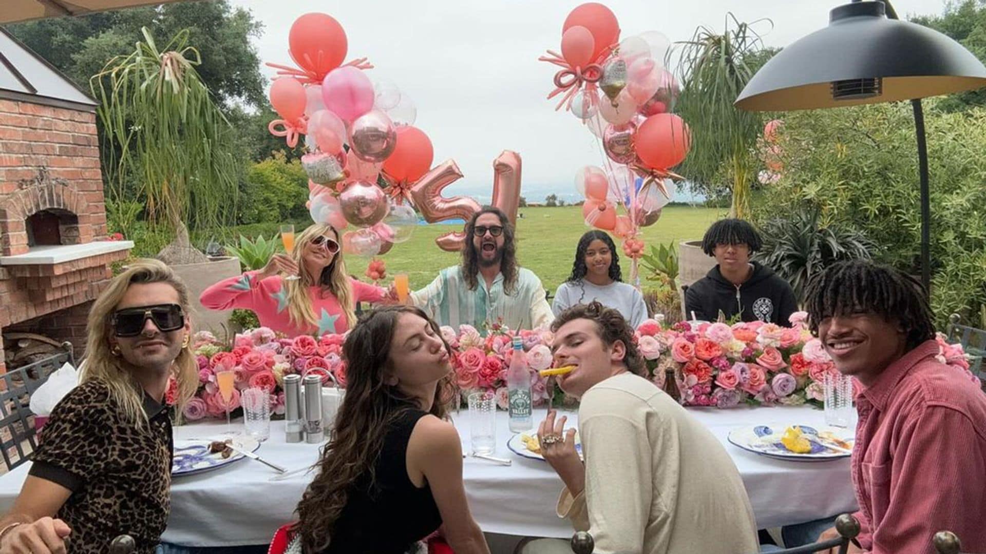 Las fotografías del cumpleaños de Heidi Klum: del beso de película con su marido a la imagen de sus cuatro hijos juntos