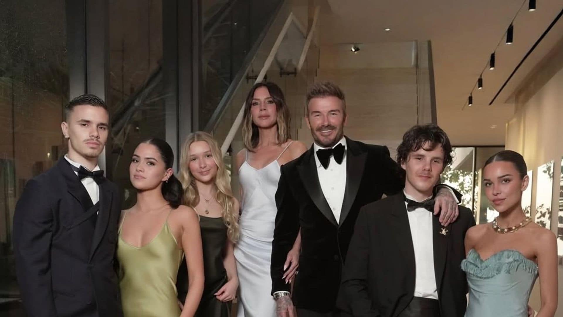 La familia Beckham celebrando el cumpleaños de David, sin Brooklyn ni Nicola Peltz