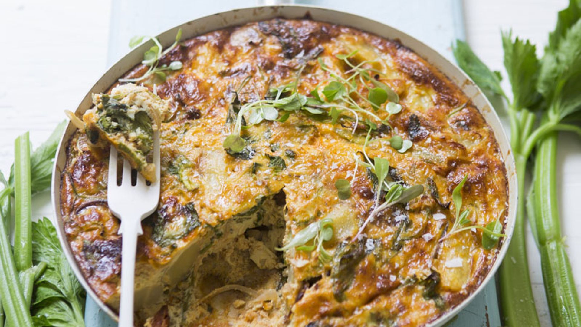 Tortilla campesina con jamón