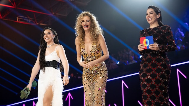  Inés Hernand, Paula Vázquez y Ruth Lorenzo en la final del Benidorm Fest 2025