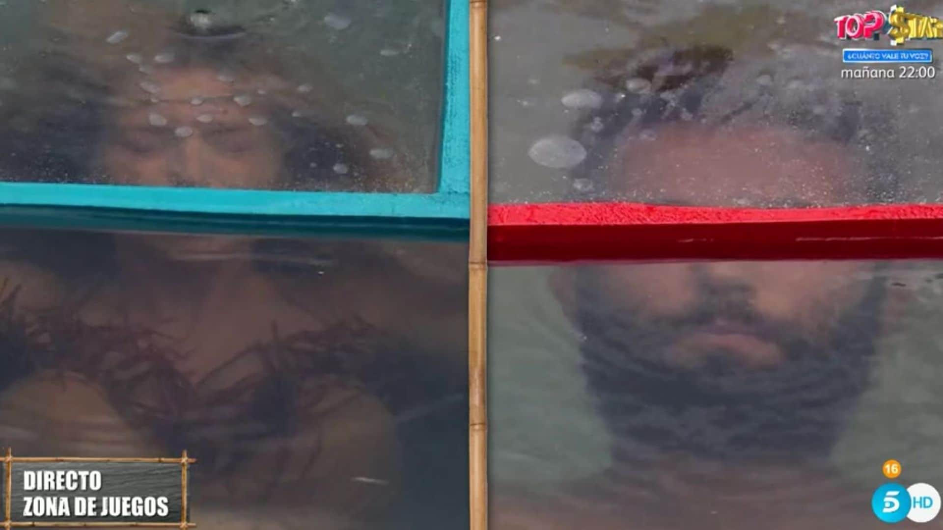 Polémica entre los concursantes tras la emocionante prueba de apnea ganada por Omar Sánchez