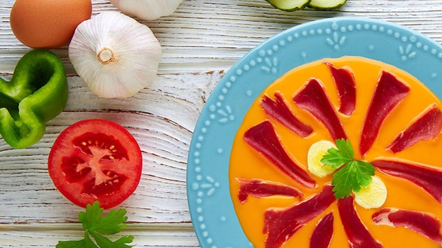 salmorejo pimientos rojos