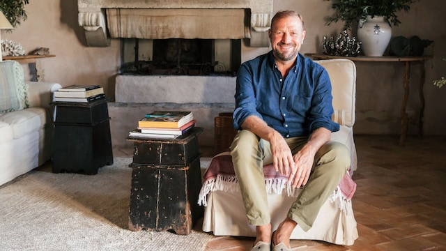 Toto Bergamo en el interior de su casa