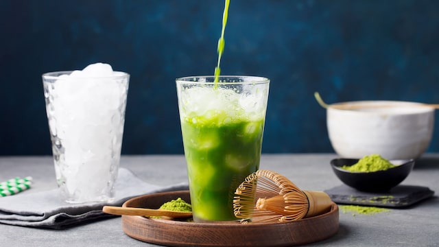 Té matcha helado para tomar en verano 