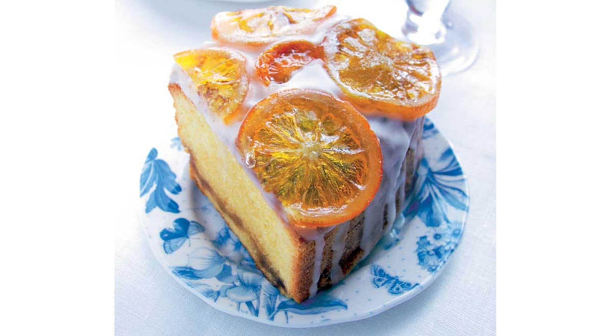 Bizcocho de naranja glaseado