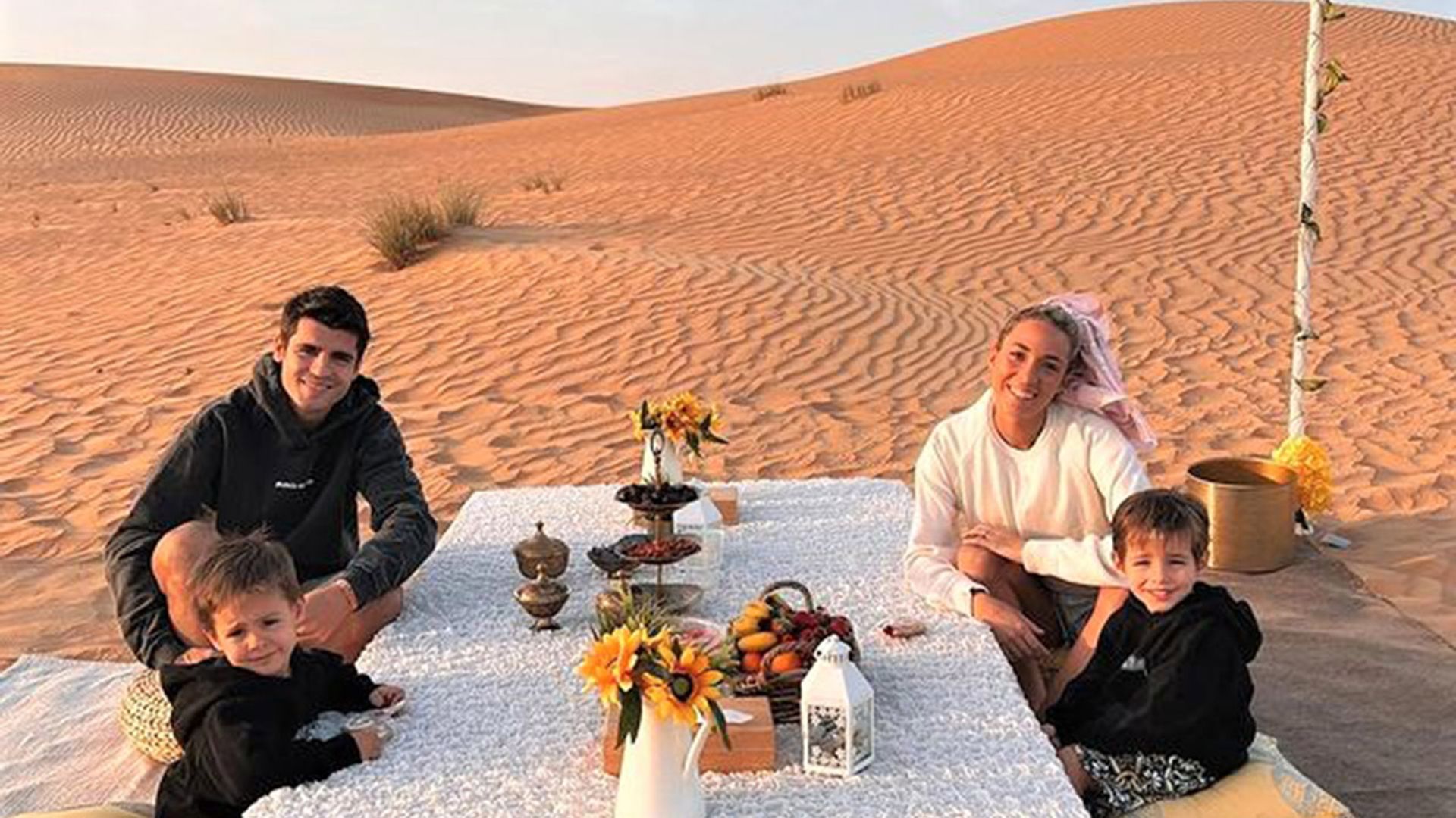 Las paradisíacas Navidades de Alice Campello en Dubai junto a Álvaro Morata y sus tres hijos