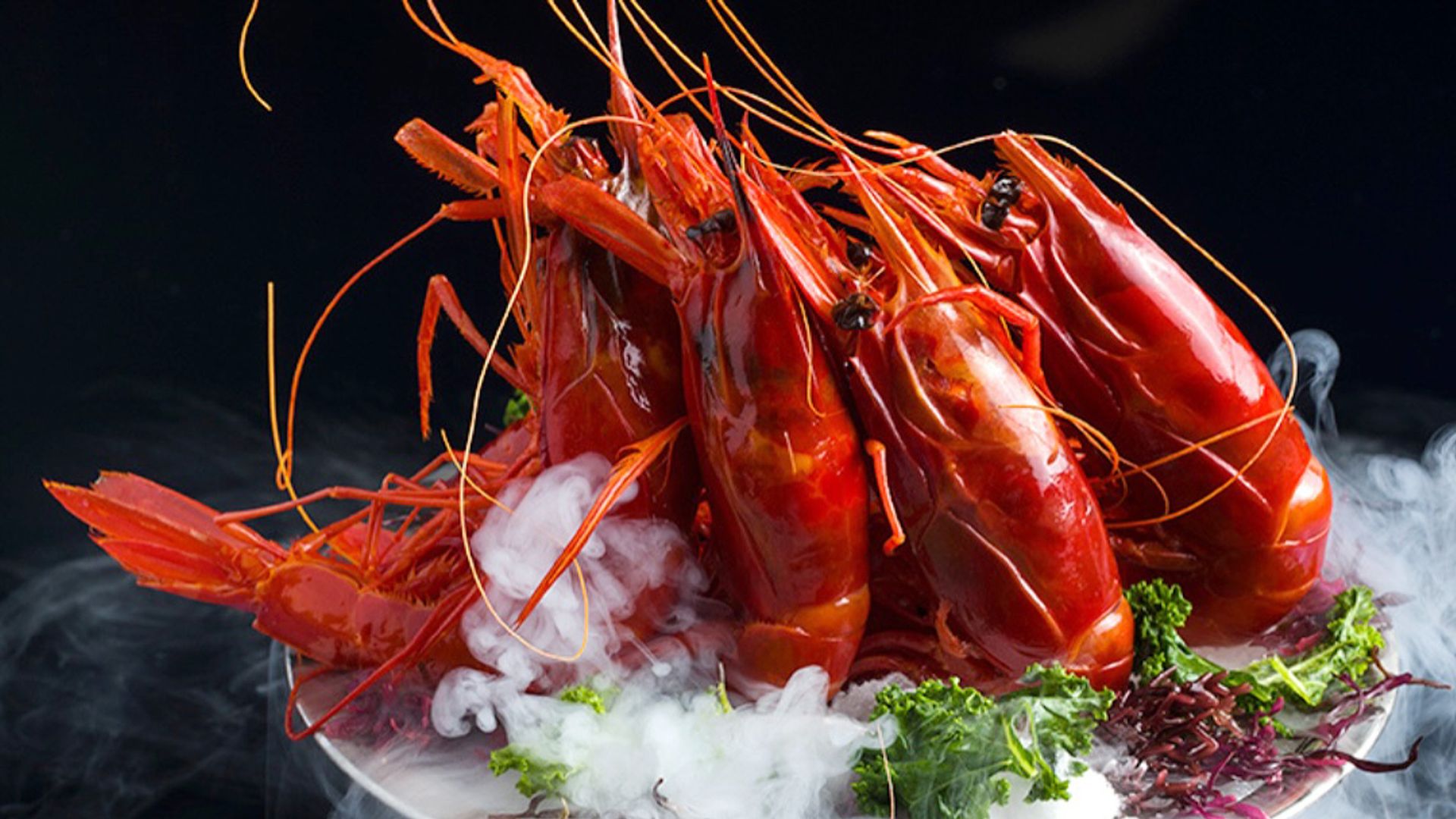 Carabineros, en el restaurante Botafumeiro. 