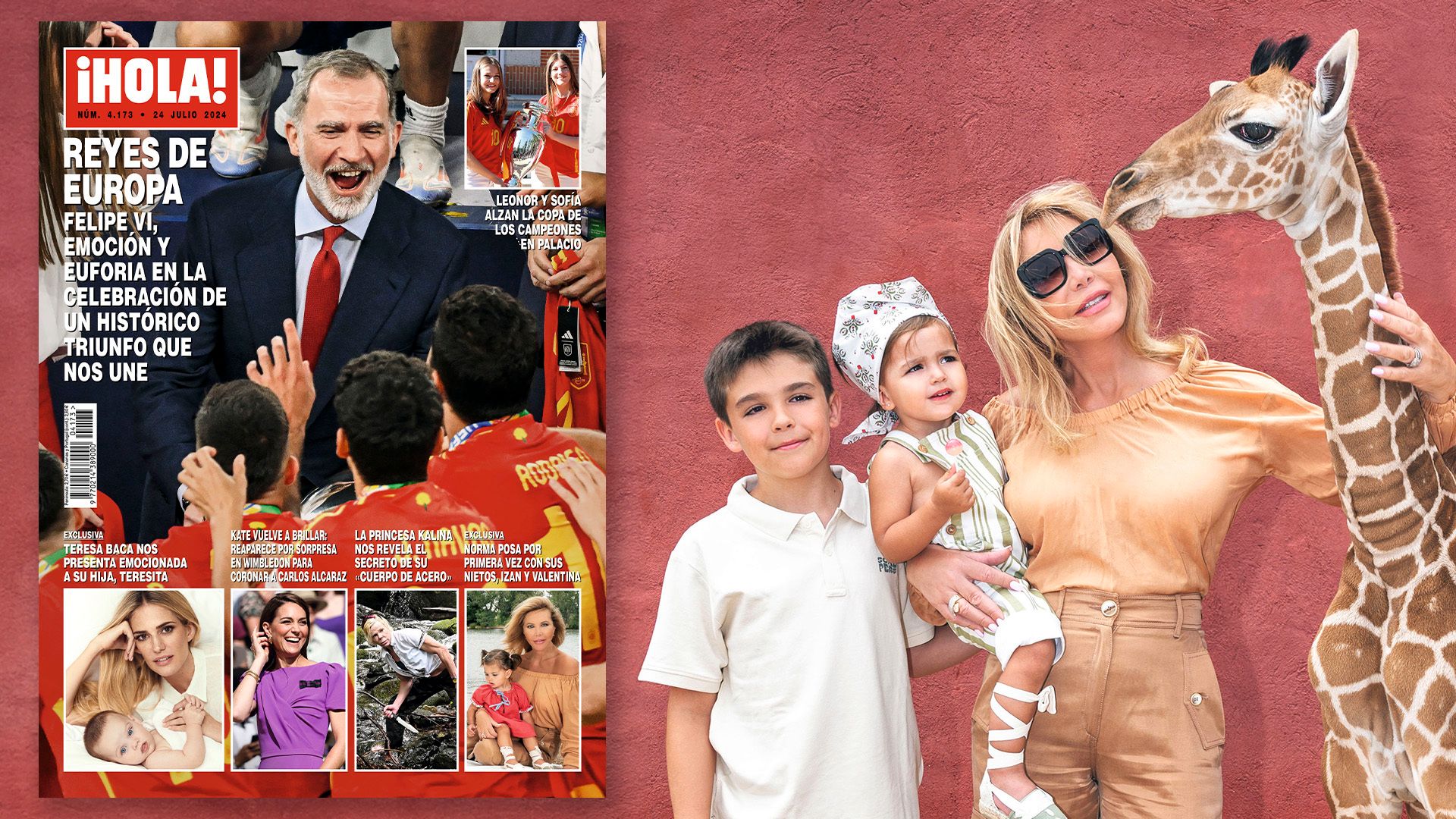 EXCLUSIVA: Norma Duval posa por primera vez con sus nietos, Izan y Valentina