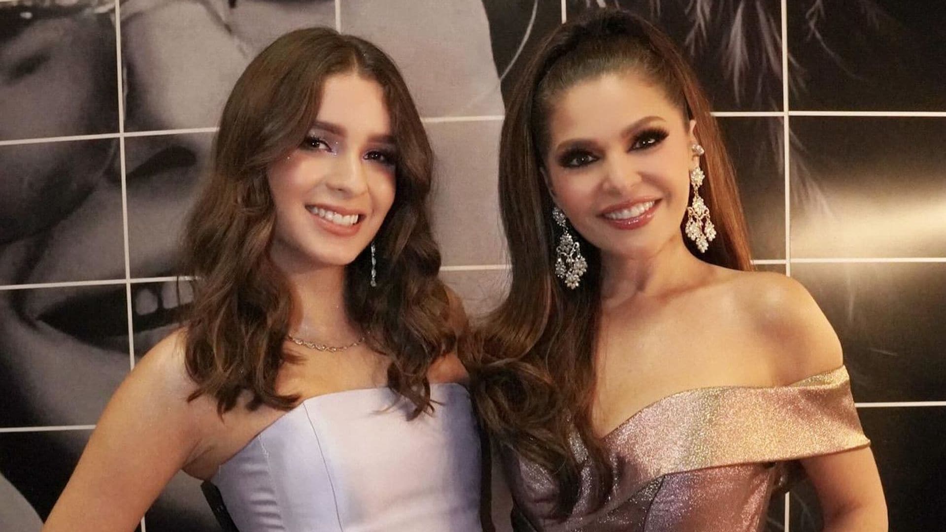 Itatí Cantoral y su hija María Itatí 
