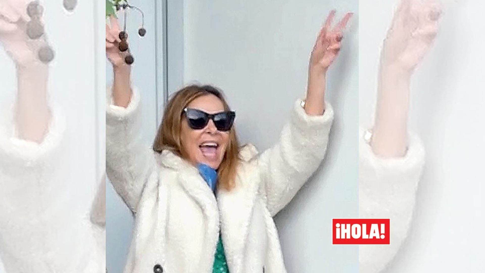 En ¡HOLA!: Ana Obregón, optimista y sonriente, la mejor compañía de su hijo, Álex, en el hospital