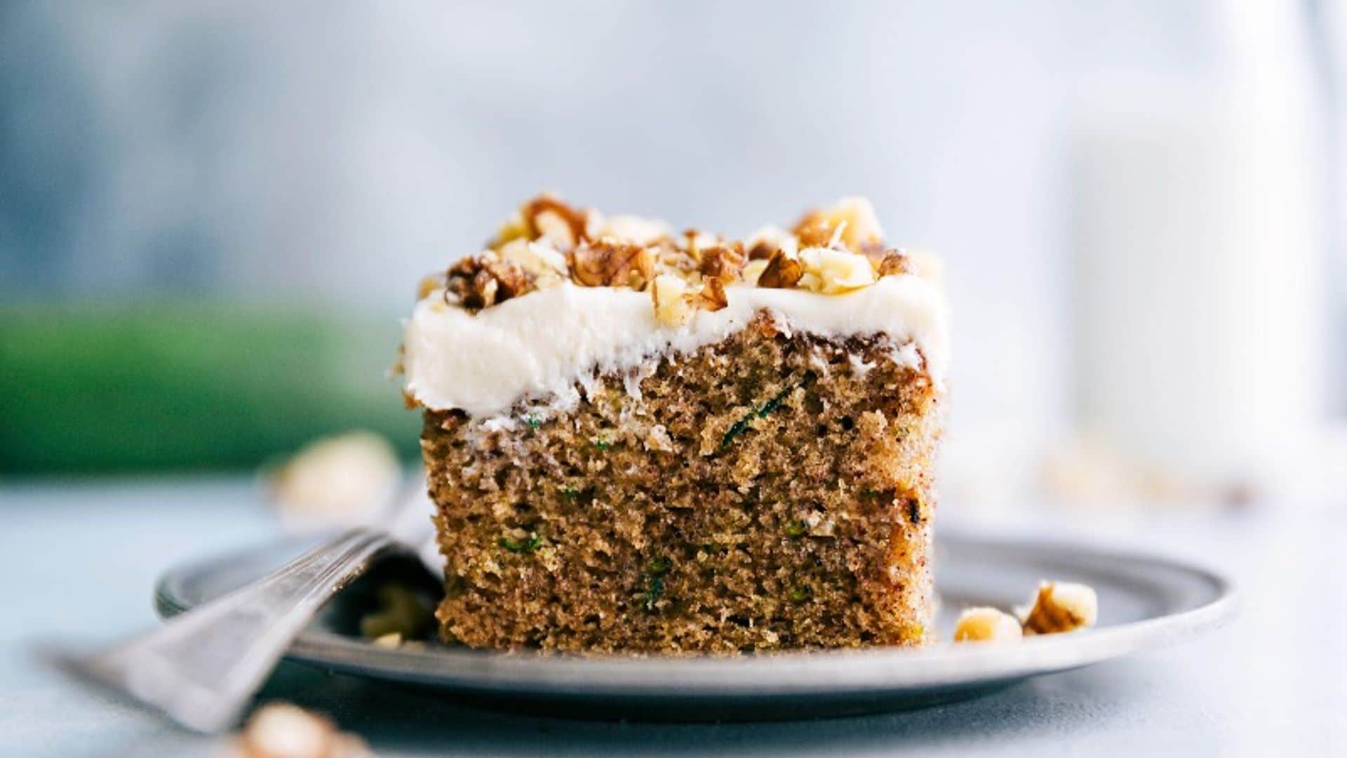 Pastel de calabacín con canela y nueces
