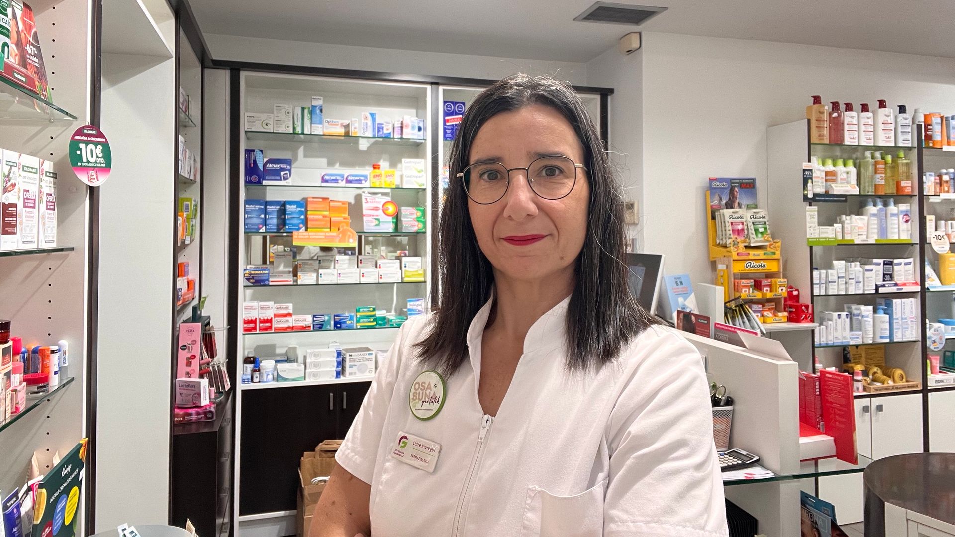 Leire Jauregi, farmacéutica