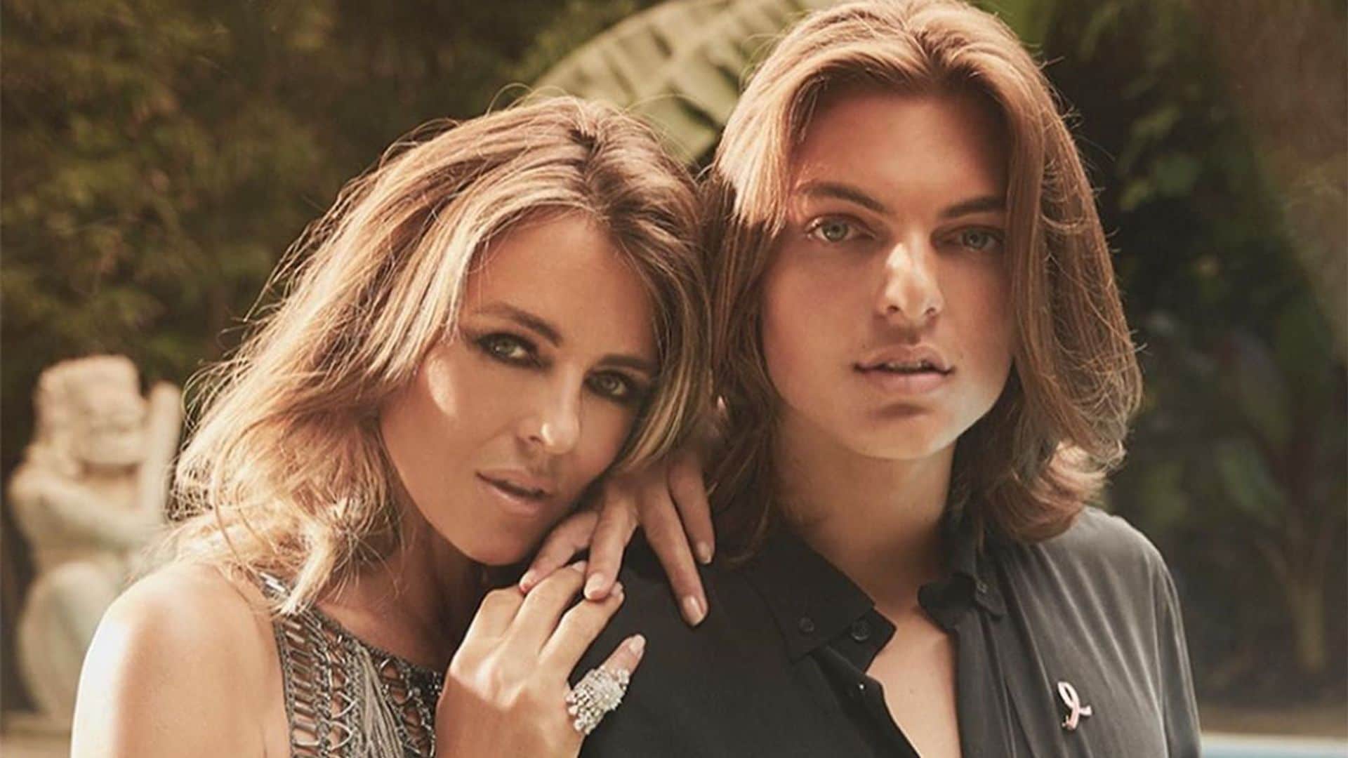El mejor aprendiz de Elizabeth Hurley: su hijo, Damian, afianza su carrera como modelo