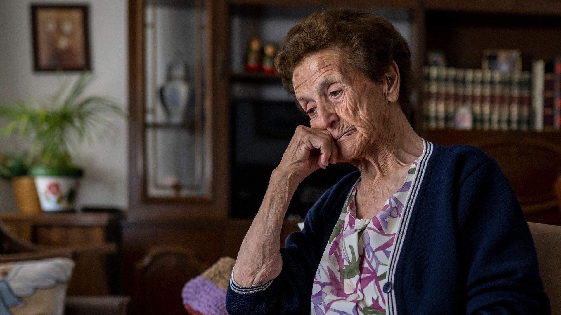 Anciana triste