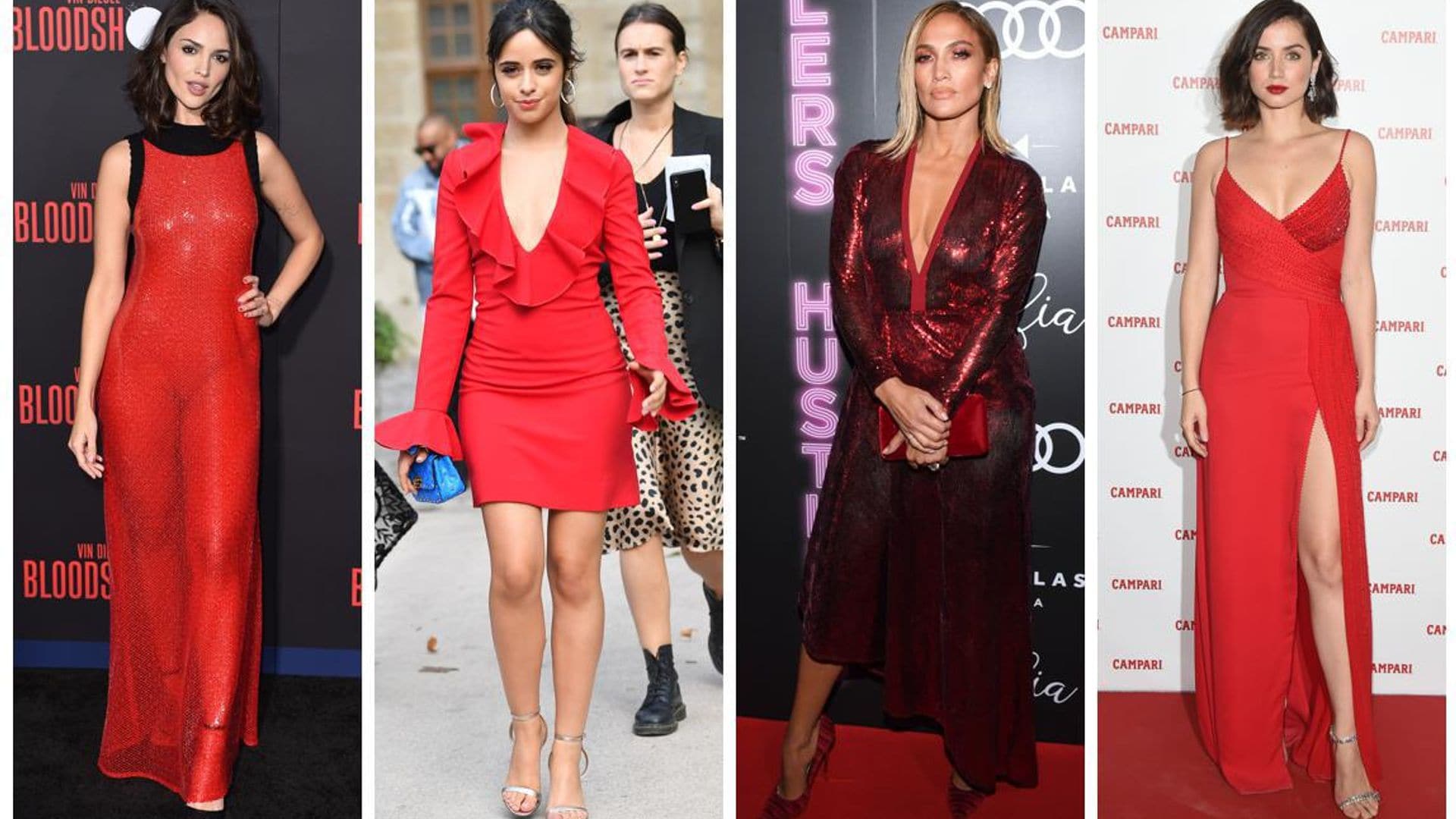 Estas 19 estrellas latinas harán que ames los ‘outfits’ rojos, ¿cuál usarías?