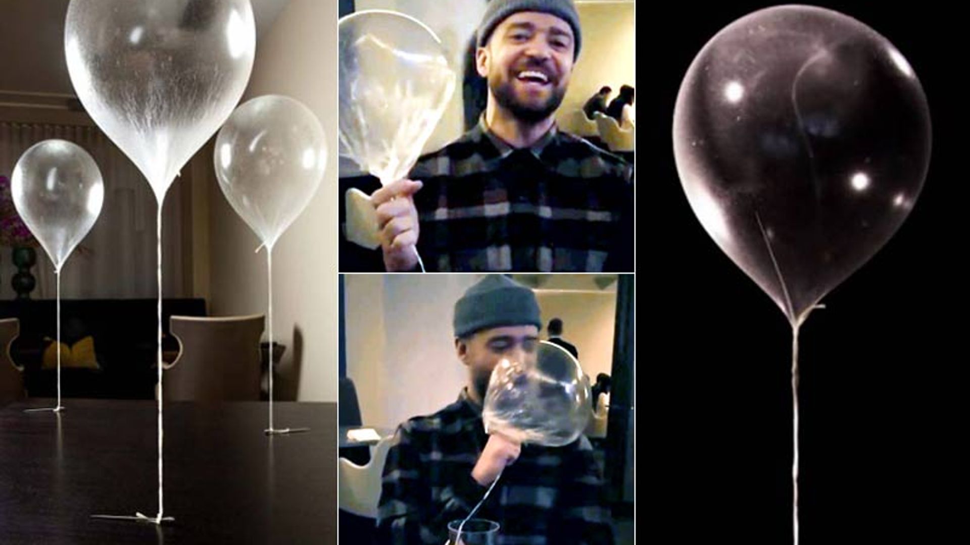Platos icónicos: así es el globo comestible que tanto divierte a Justin Timberlake